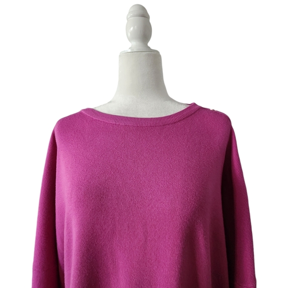 Vila Milano Very Berry Pullover Sweater Women's Size 1X Preppy Casual - Picture 6 of 8